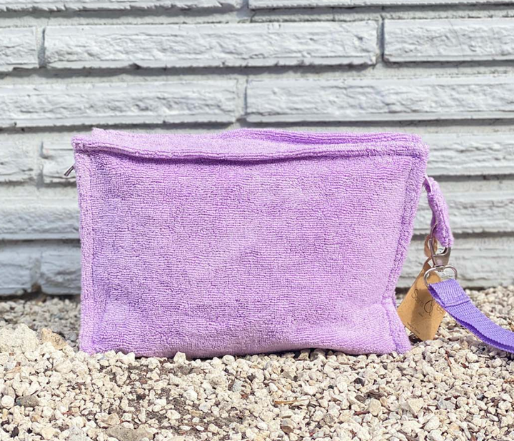 Terry Plastic Lined Clutch