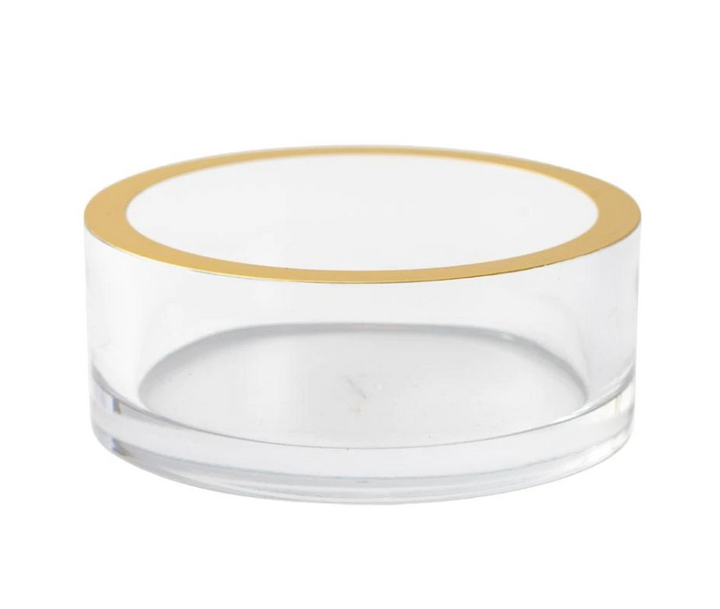 Acrylic Wine Coaster with Gold Rim