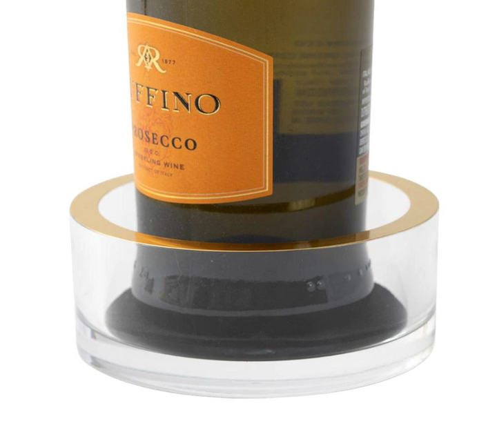 Acrylic Wine Coaster with Gold Rim