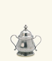 Two Handled Sugar Bowl by Match Pewter