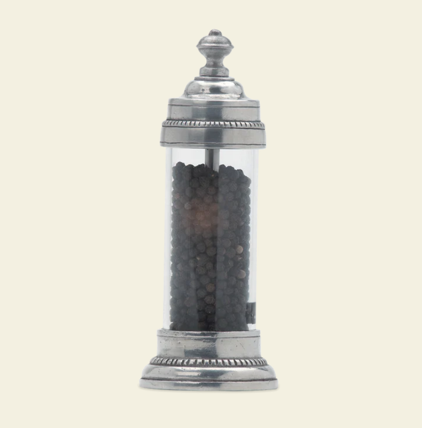 Toscana Salt and Pepper Mills by Match Pewter