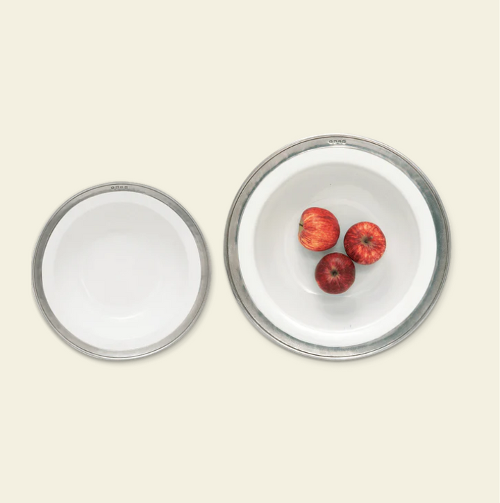 Convivio Round Serving Bowls by Match Pewter