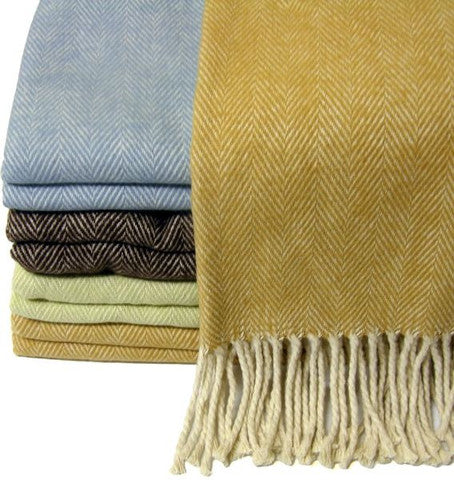 A Soft Idea Herringbone Throw - Thumbnail 3
