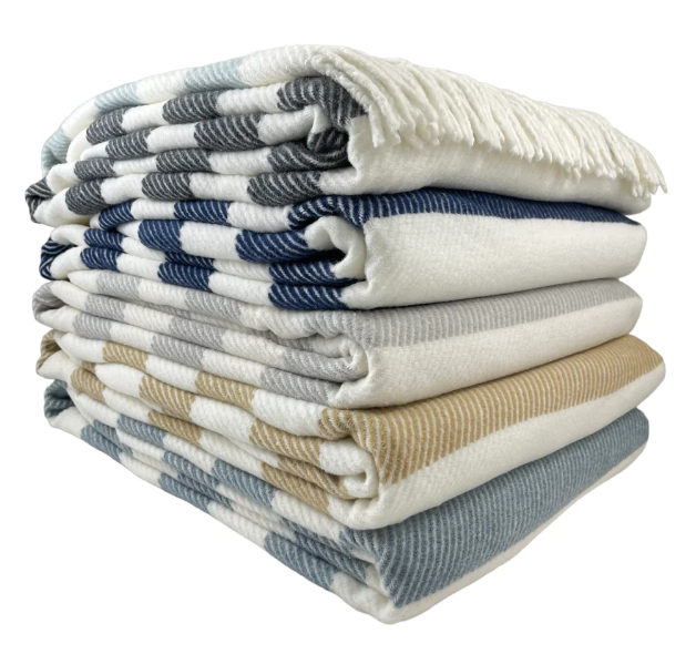 Candy Stripe Throw Blanket - Thumbnail 5