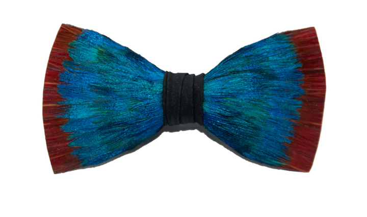 Bird Feather Bow Tie