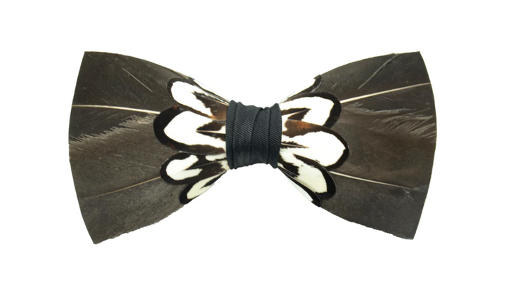 Bird Feather Bow Tie