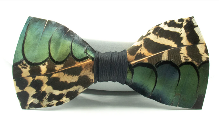 Bird Feather Bow Tie