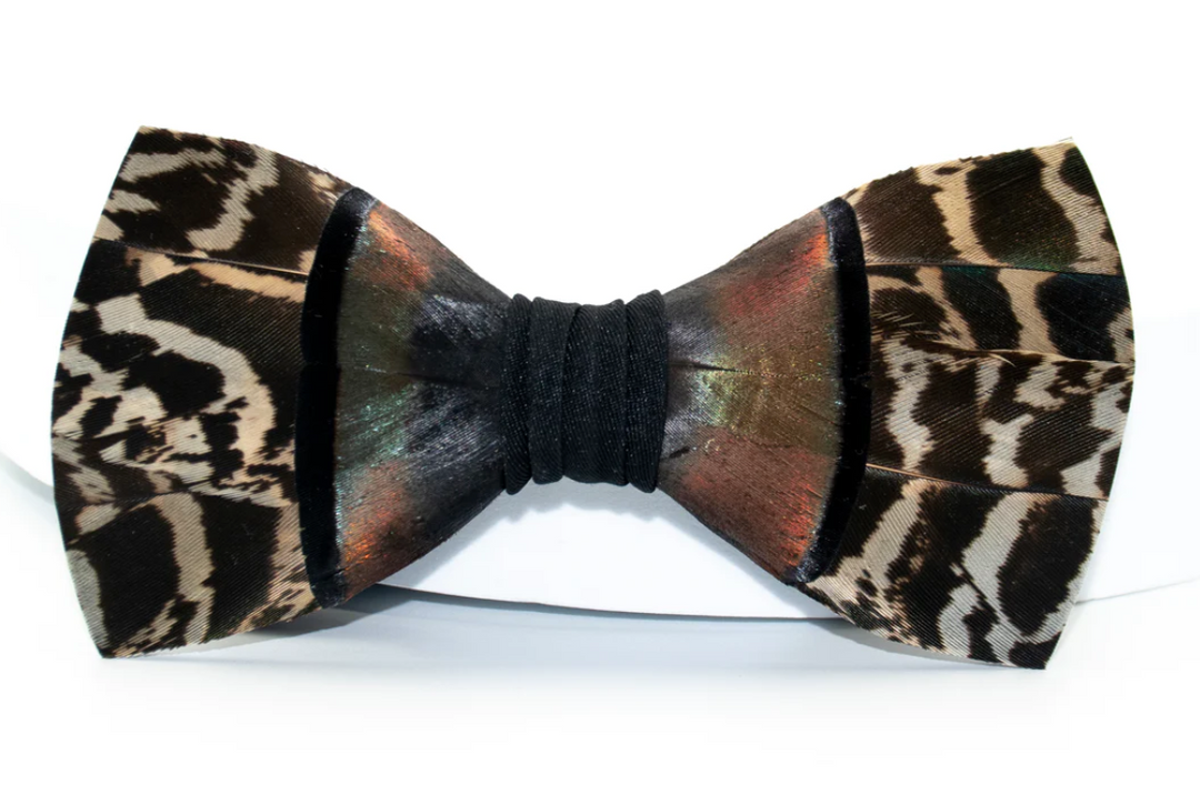 Bird Feather Bow Tie