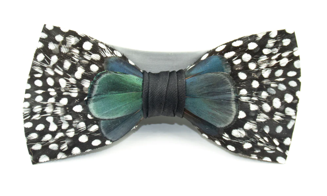 Bird Feather Bow Tie