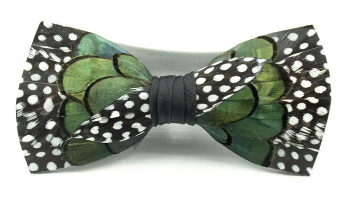 Bird Feather Bow Tie