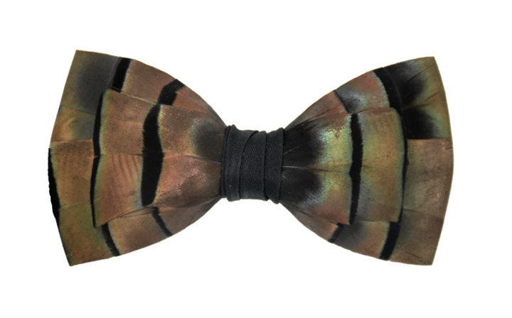 Bird Feather Bow Tie