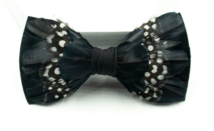 Bird Feather Bow Tie