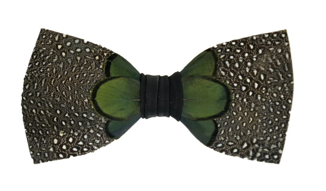 Bird Feather Bow Tie