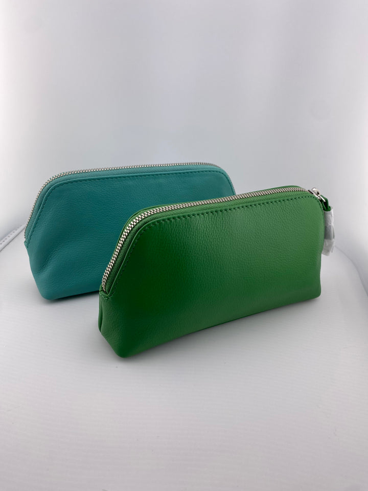 Medium Leather Cosmetic Bag