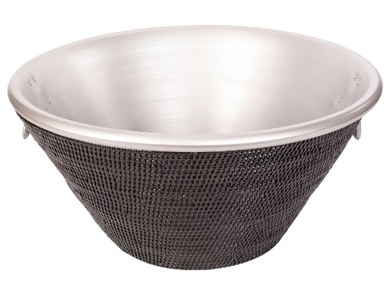 Aluminum & Rattan Ice Tub - Thumbnail 2