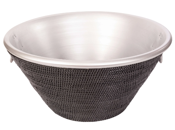 Aluminum & Rattan Ice Tub