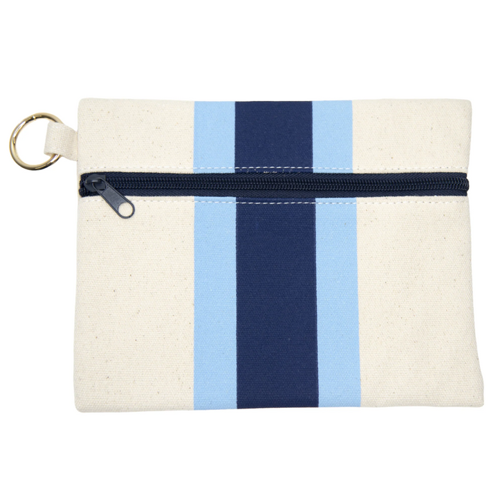 Canvas Ribbon Kansas Zipper Pouch