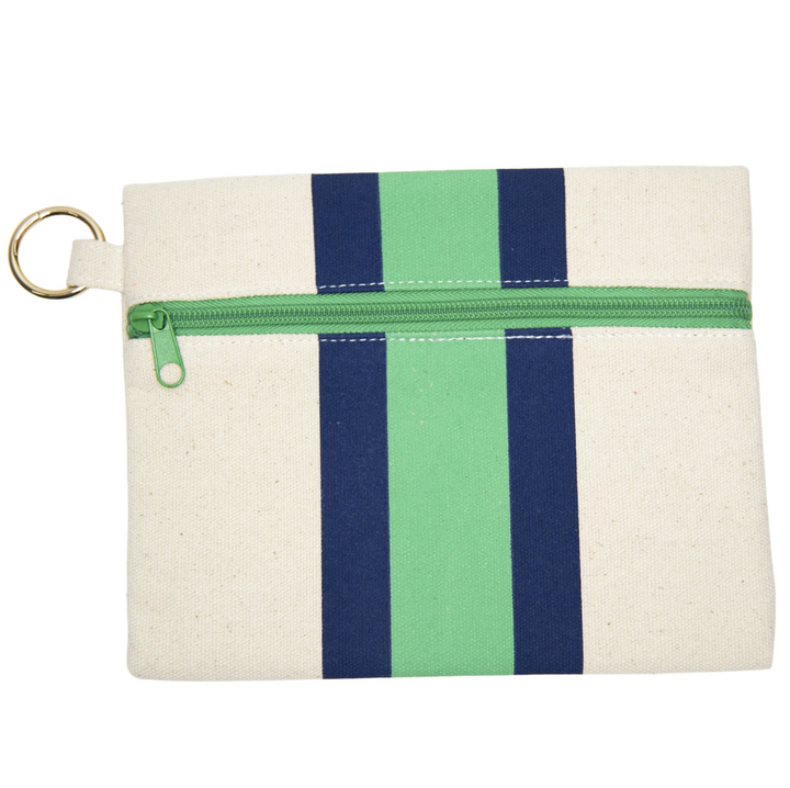 Canvas Ribbon Kansas Zipper Pouch