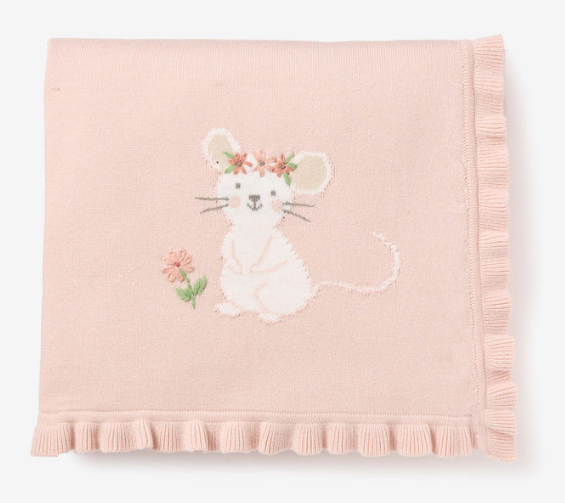 Meadow Mouse Soft Knit Blanket