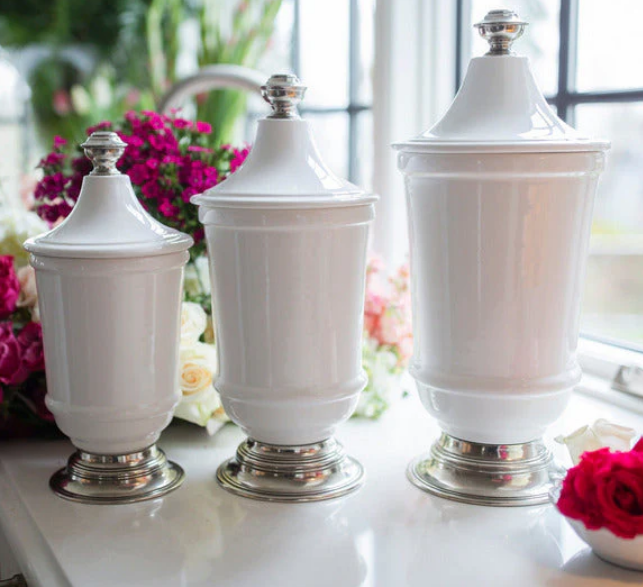Tuscan Small Footed Canister (by Arte Italica)