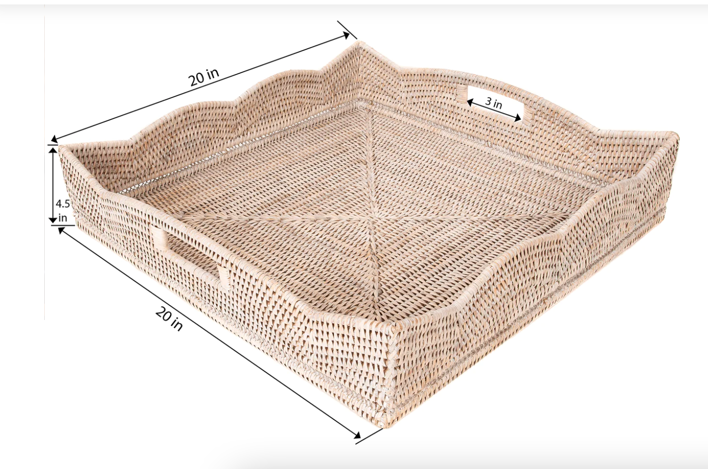 Artifacts Rattan Tray - Thumbnail 5