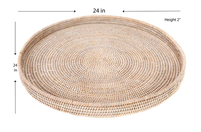 Round Rattan Tray (6 Sizes)