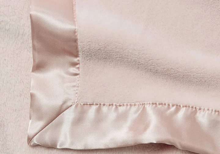 Coral Fleece Baby Stroller Blanket  Lt Blue, Lt. Pink or Cream