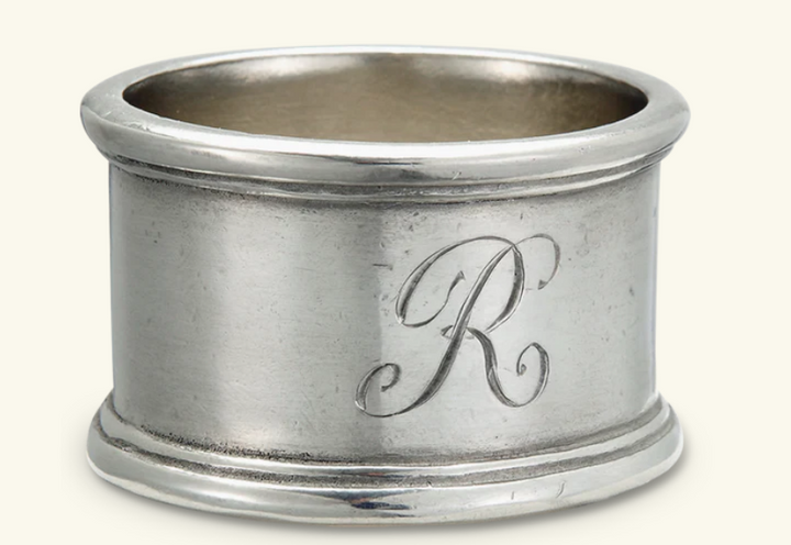 Round Napkin Ring Pair by Match Pewter