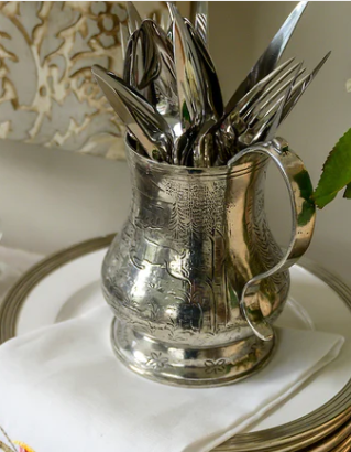Vintage Pitcher with Deer By Arte Italica