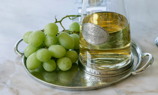 Vintage Pewter Round Tray With Handles By Arte Italica