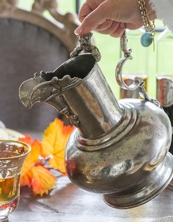 Vintage Pewter Large Pitcher By Arte Italica