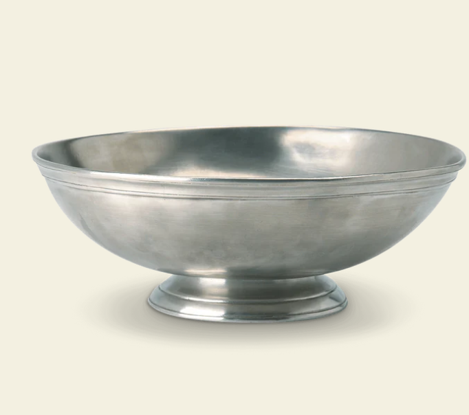 Round Footed Centerpiece by Match Pewter