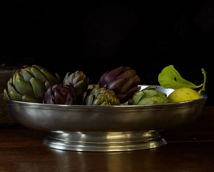 Round Footed Centerpiece by Match Pewter