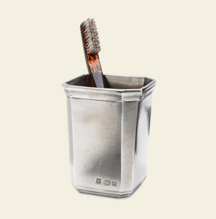 Dolomiti Toothbrush Cup by Match Pewter