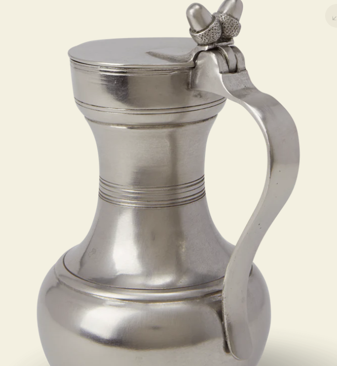 Pitcher with Acorn LId by Match Pewter