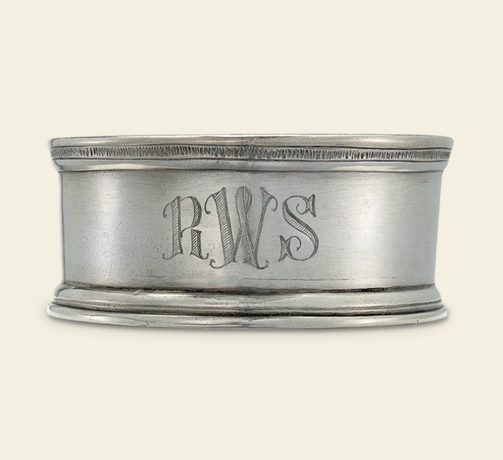 Bottle Coaster With Wood Insert by Match Pewter