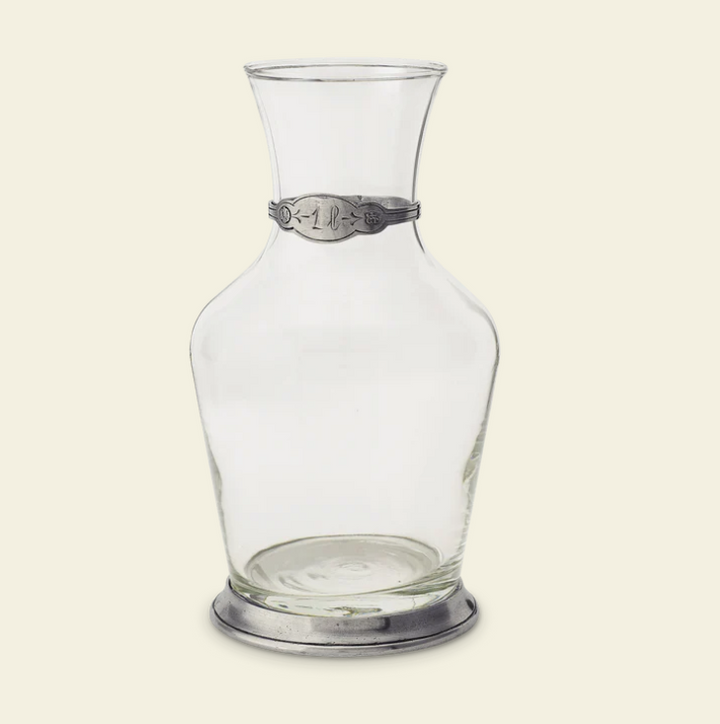Glass Wine Carafe by Match Pewter