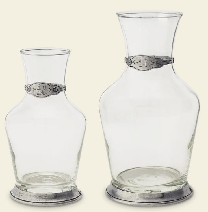Glass Wine Carafe by Match Pewter