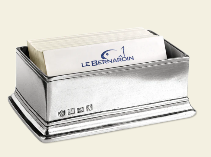 Sugar Packet / Business Card Holder By Match Pewter