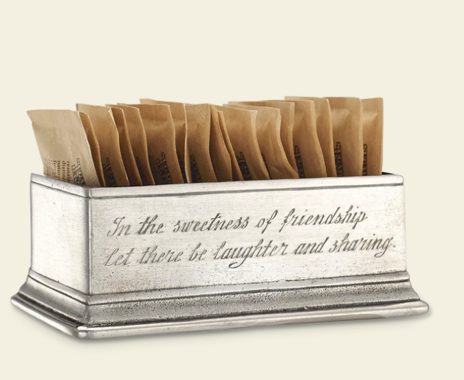Sugar Packet / Business Card Holder By Match Pewter