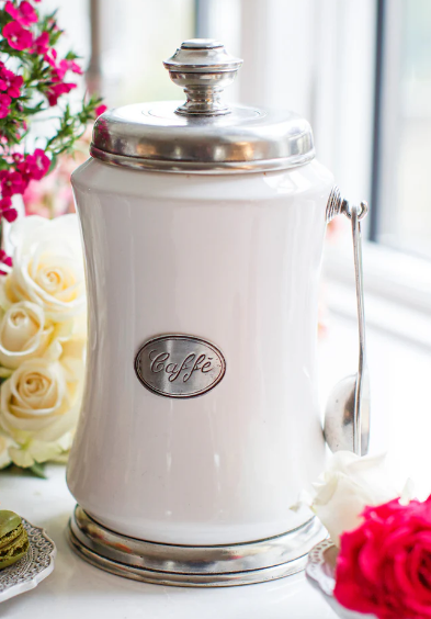 Tuscan Coffee Canister with Spoon