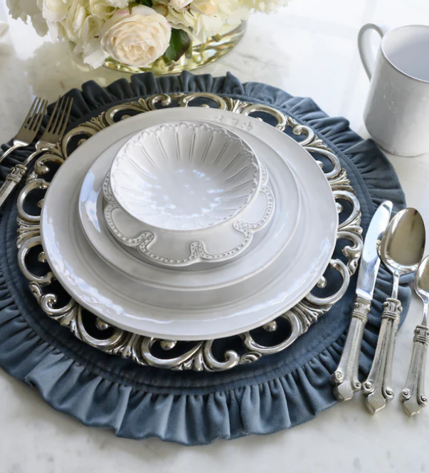 Bella Bianca Cresta Cereal Bowl by Arte Italica