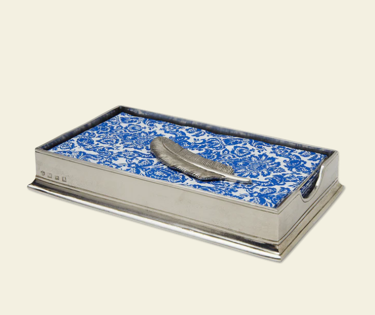 Dinner Napkin or Guest Towel Box and Accessory by Match Pewter