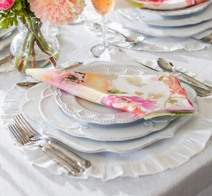 Bella Bianca Filigree Charger by Arte Italica