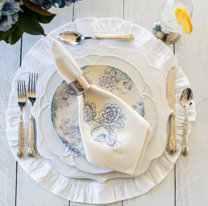 Bella Bianca Filigree Charger by Arte Italica