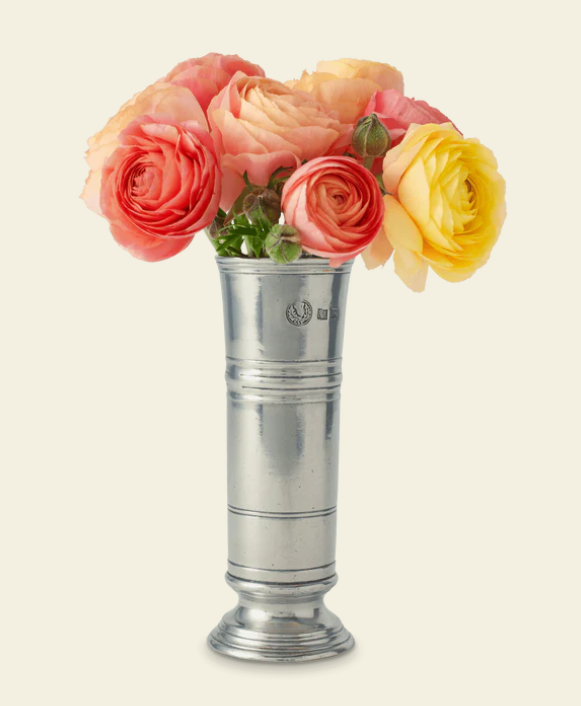Footed Cylinder Vase by Match Pewter