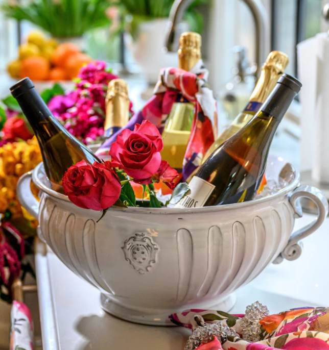 Bella Bianca Garden Urn / Centerpiece Bowl by Arte Italica