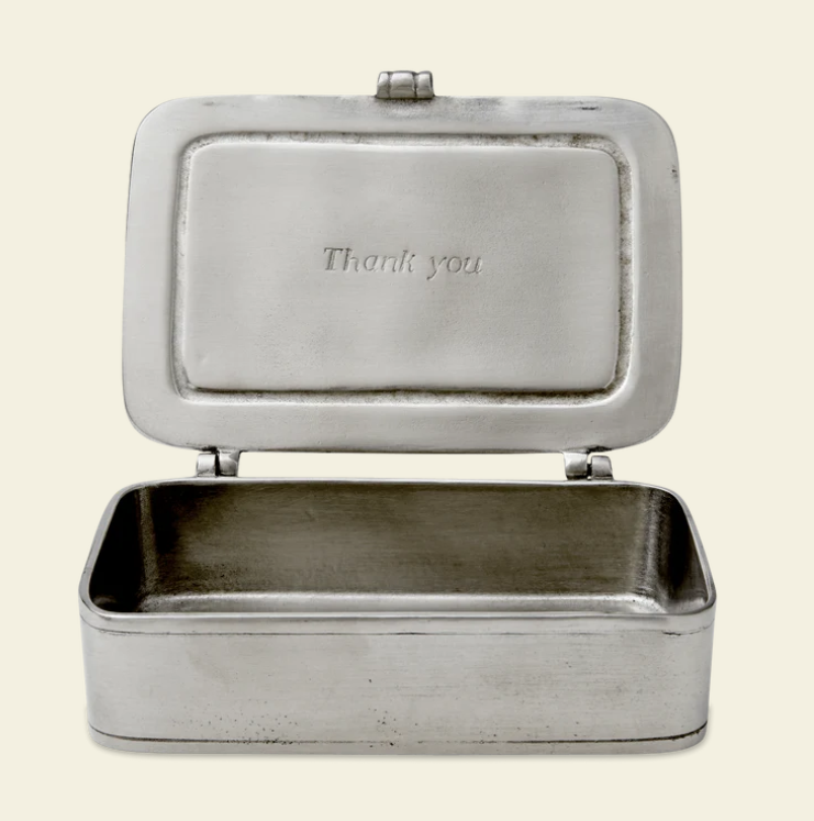 "Grazie" Box by Match Pewter