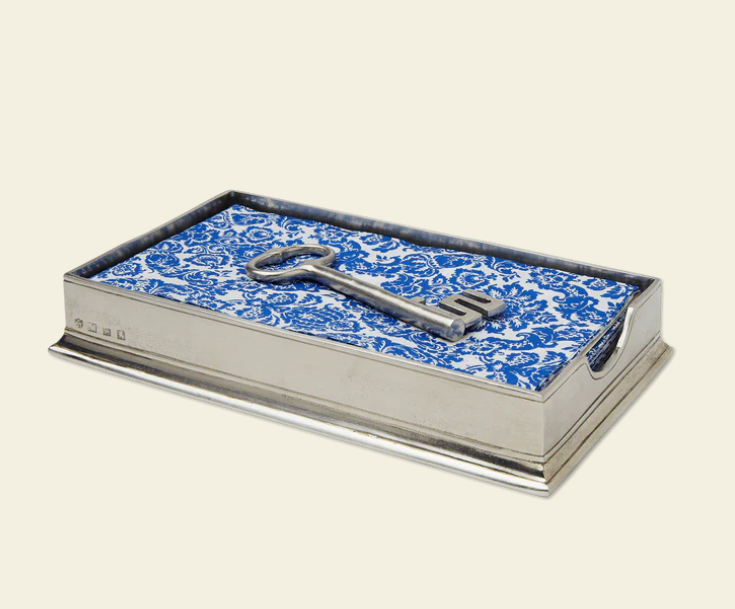 Dinner Napkin or Guest Towel Box and Accessory by Match Pewter