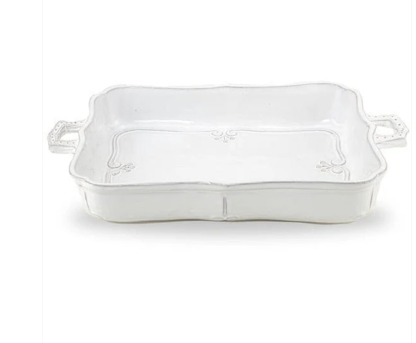 Bella Bianca Rectangular Lasagna Dish by Arte Italica